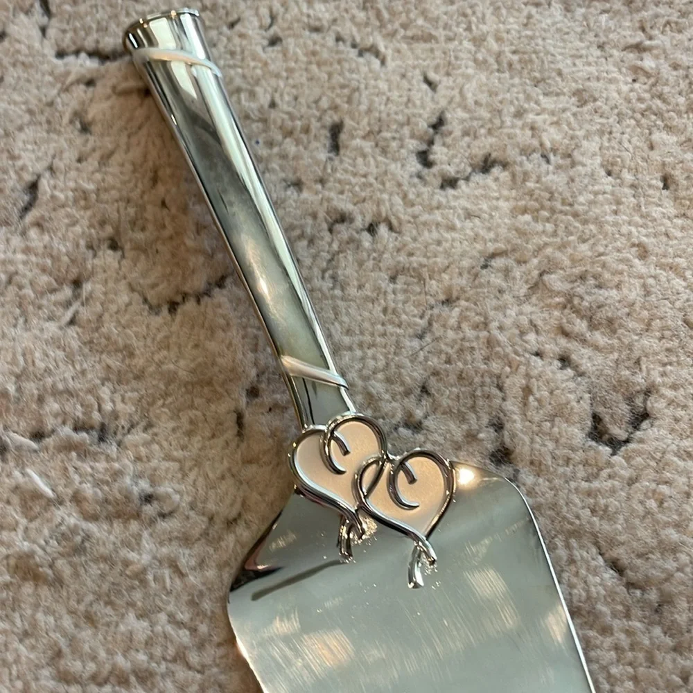 Lenox True Love Silver Cake Server Set